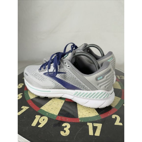 Brooks Adrenaline GTS 22 Gray Running Shoes Gym Walking Sneaker Lace Up WMN 10 - Picture 4 of 8